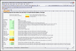 Figure 4. The switching-speed calculation spreadsheet.