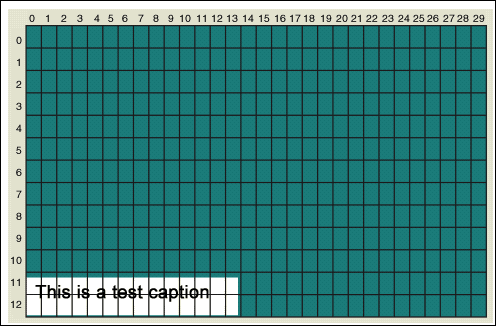 図7. ピクセルの色はエクセルを使用して文字メモリを変更して変えることができます。