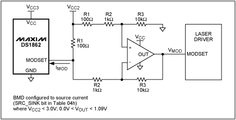 図2. MODSETの電流/電圧変換回路