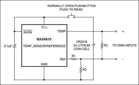 Figure 1. A simple temperature-sensing circuit.