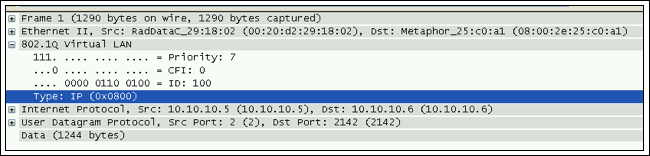 Figure 16. The Ether type value is 0x800, which indicates that it is IPv4.