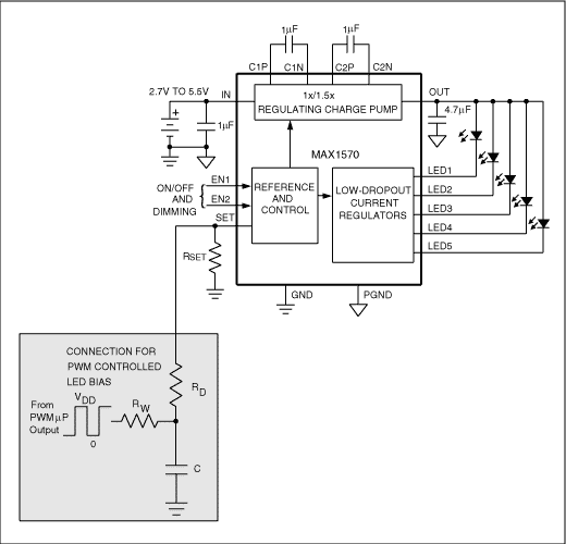 Figure 3. Current-controlled LED driver.