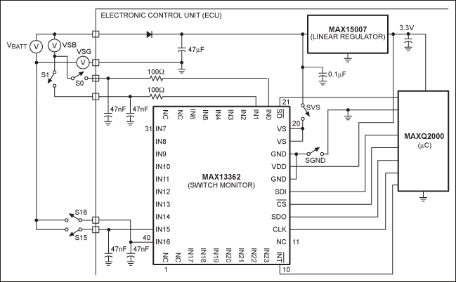 Figure 1. The MAX13362 test circuit.