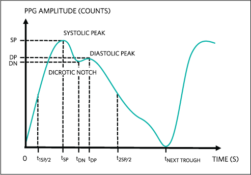 Typical PPG waveform.