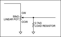 Figure 6. This configuration with a resistive load creates an equivalent fixed-resistor for clarity.