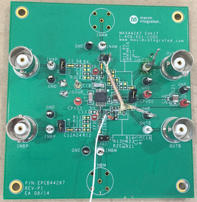 The standard MAX442467 evaluation (EV) kit.