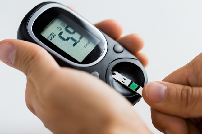 Figure 2. Handheld blood glucose meter.