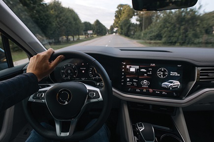 Figure 1. An automobile instrument cluster and center console.