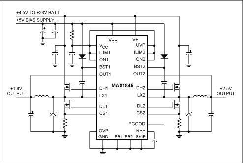 Figure 6. Controller for generating low output voltages with very-high efficiency.