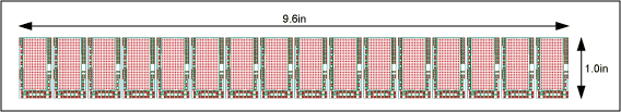 Figure 4. A 128-channel PCB layout using octal transceivers.