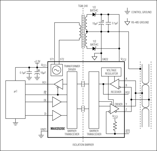 図5. MAX3535Eの標準動作回路