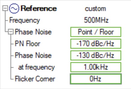 Figure 11. Reference phase noise options.