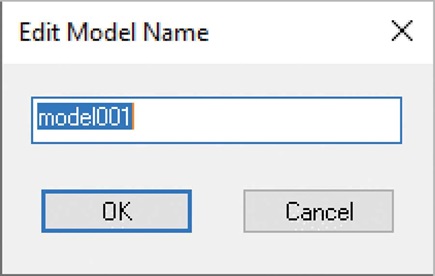 Figure 18. Reference Library Editor new model name edit.