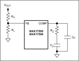 Figure 1. Loop compensation arrangement for nonisolated designs.