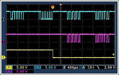 Figure 10. Partial emulation with DS2413, output activation.