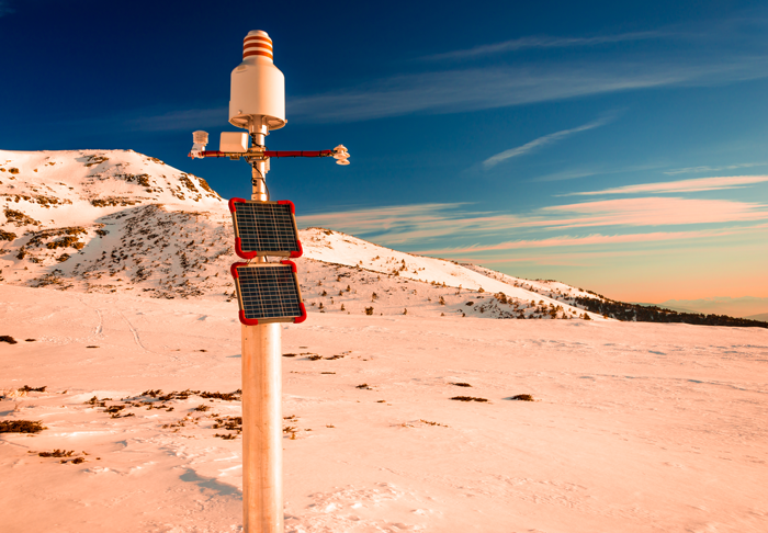 Figure 1. High mountain weather station.