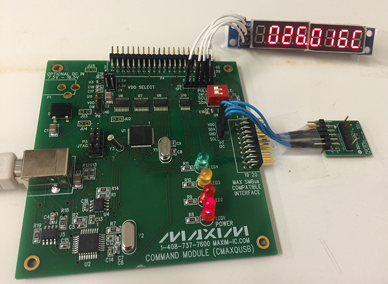 Temperature monitoring setup