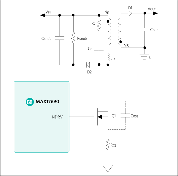 Figure 3. RC and RCD clamp circuitry.