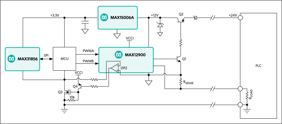 Figure 5. A 3-wire sensor transmitter with linear regulator.