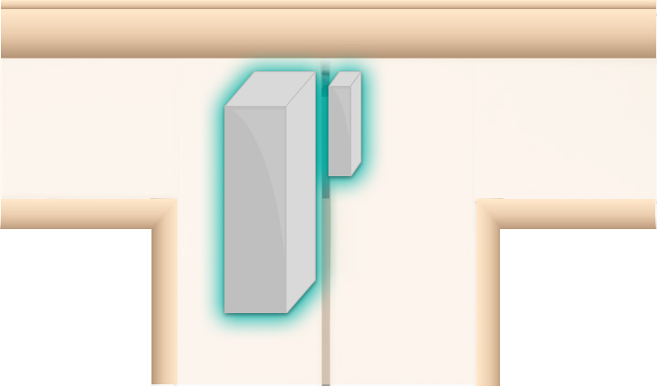 Figure 1. Wireless magnetic window alarm sensor.