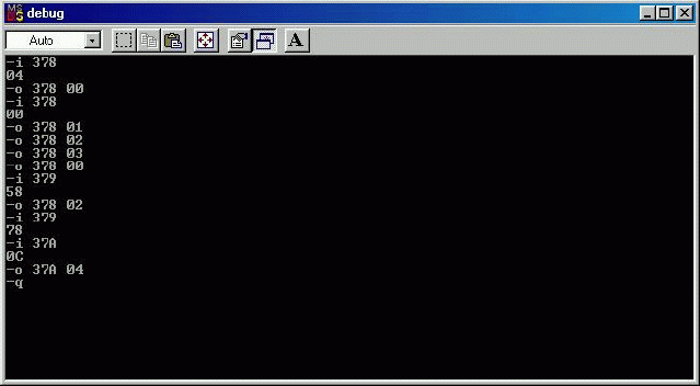 Figure 2. Debug screenshot.