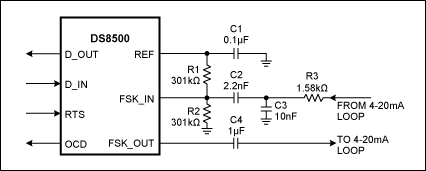 Figure 5. Receive/transmit side external components.