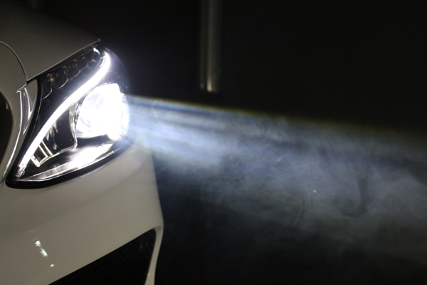 Modern car fog lights.