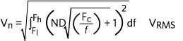 Noise spectral density