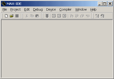 Figure 6. Firmware is loaded onto the meter by using the MAX-IDE software.