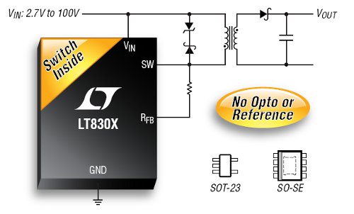 No-Opto Isolated Flyback Converters