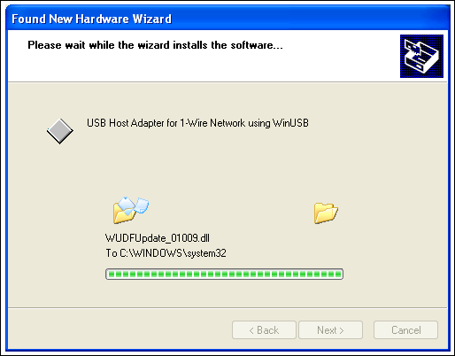 図8. Windows 7/Vistaのプラグ＆プレイ機能の実行画面