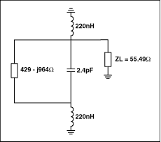 図5. 220nHのインダクタを使用して183.6MHzで共振するように設計をチューニング