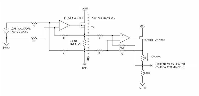 Figure 4. Detailed current-sink circuit.