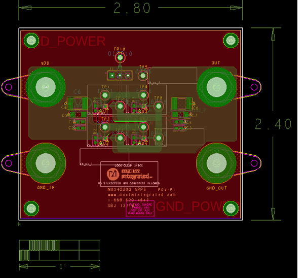 Figure 5. Example of layout technique.