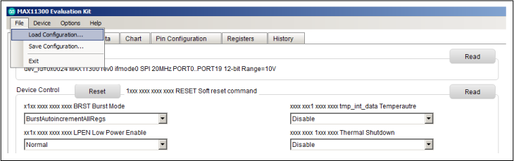 Figure 7. Loading configuration registers.