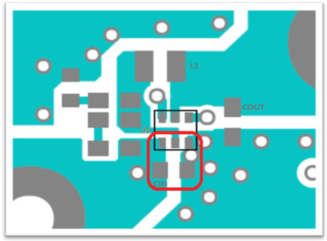 Figure 9. PCB layout of the MAX38643 board-2 EV kit layout.