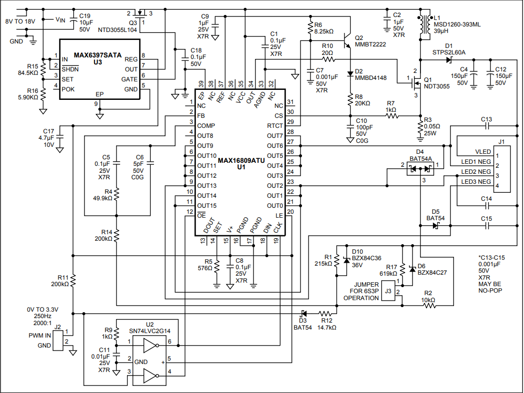 Figure 2. Schematic of the driver design