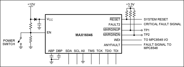 Figure 3. Detailed MAX16046 schematic.