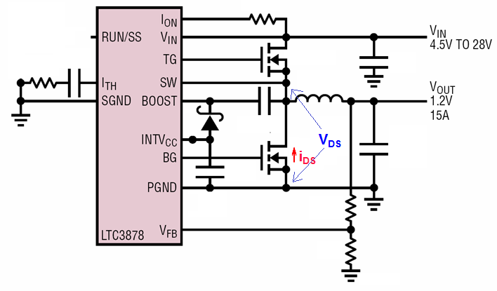 3878 MOSFET RDS Current Sense