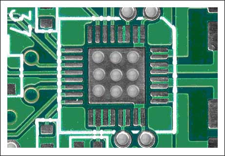 Figure 2. The exposed pad is the primary thermal path away from a Class D amplifier when it is housed in a TQFN or TQFP package.