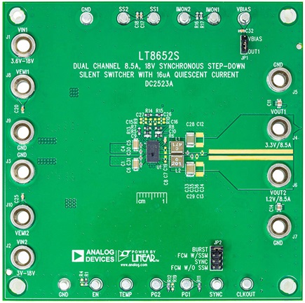 Dual-output, 2 MHz, 3.3 V/8.5 A