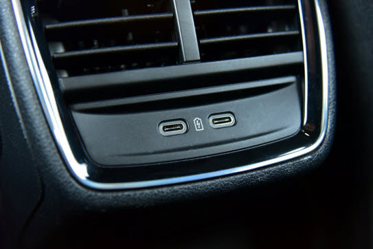 Figure 3. USB ports in a car's backseat.