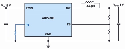 An ADP2386 buck converter