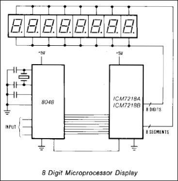 ICM7218: Typical Operating Circuit