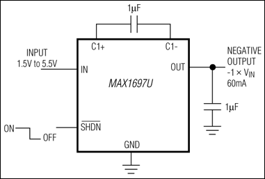 MAX1697：標準動作回路