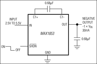 MAX1852、MAX1853：標準動作回路