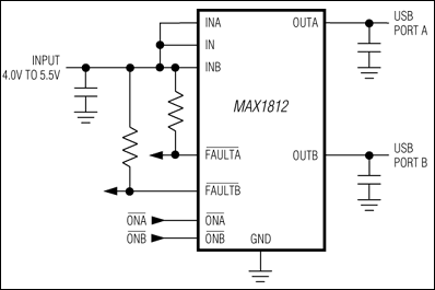 MAX1812：標準動作回路