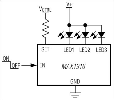 MAX1916：標準動作回路