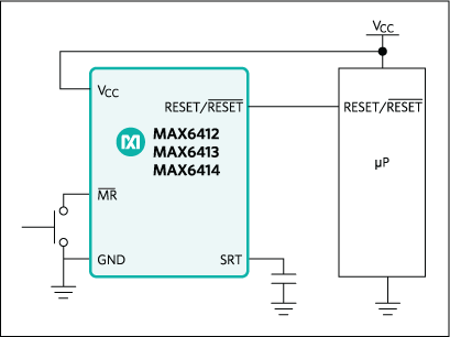 MAX6412、MAX6413、MAX6414、MAX6415、MAX6416、MAX6417、MAX6418、MAX6419、MAX6420：標準動作回路