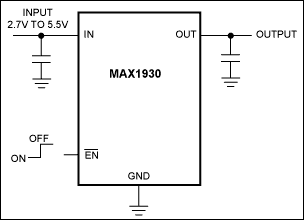 MAX1930：標準動作回路